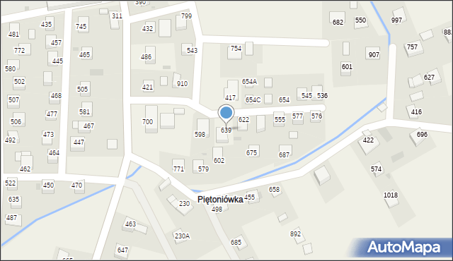 Laskowa, Laskowa, 639, mapa Laskowa