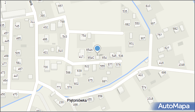 Laskowa, Laskowa, 654D, mapa Laskowa