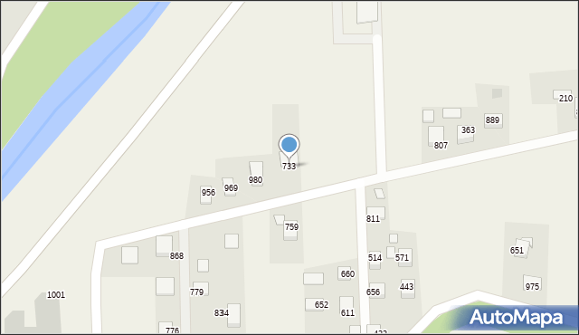 Laskowa, Laskowa, 733, mapa Laskowa
