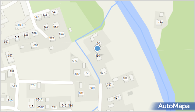 Laskowa, Laskowa, 810, mapa Laskowa