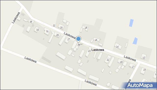 Laskowa, Laskowa, 25, mapa Laskowa