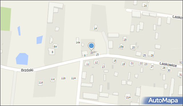 Laskowice, Laskowice, 10, mapa Laskowice