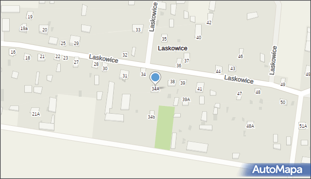 Laskowice, Laskowice, 34A, mapa Laskowice