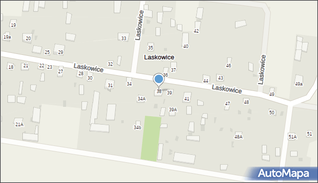 Laskowice, Laskowice, 38, mapa Laskowice