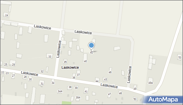 Laskowice, Laskowice, 42, mapa Laskowice