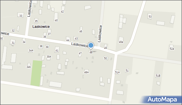 Laskowice, Laskowice, 48, mapa Laskowice