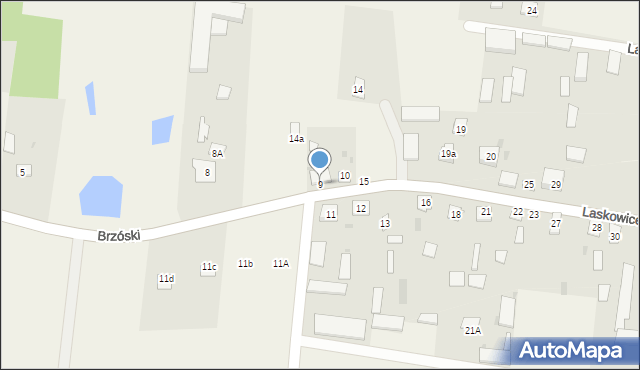 Laskowice, Laskowice, 9, mapa Laskowice