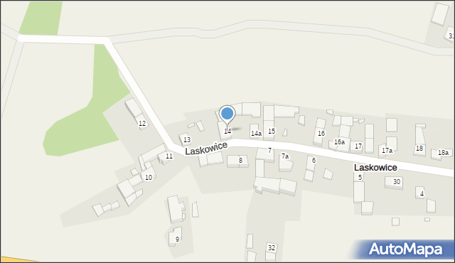 Laskowice, Laskowice, 14, mapa Laskowice