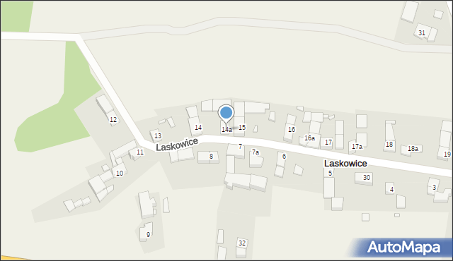 Laskowice, Laskowice, 14a, mapa Laskowice