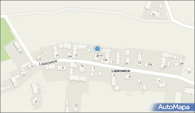 Laskowice, Laskowice, 16, mapa Laskowice