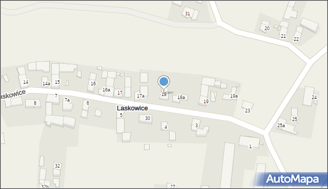 Laskowice, Laskowice, 18, mapa Laskowice