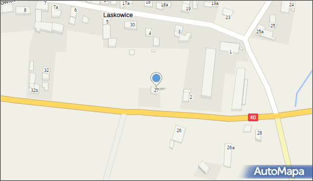 Laskowice, Laskowice, 27, mapa Laskowice