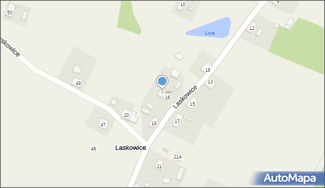 Laskowice, Laskowice, 16A, mapa Laskowice