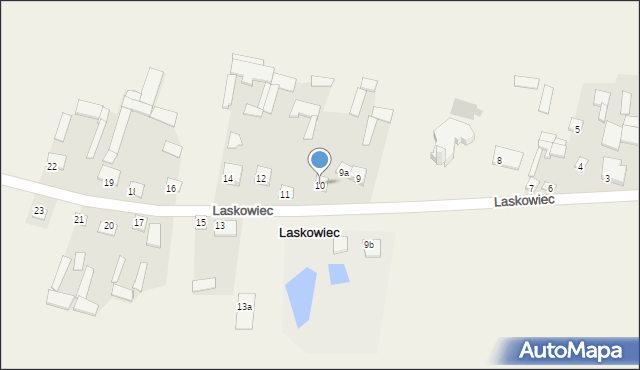 Laskowiec, Laskowiec, 10, mapa Laskowiec