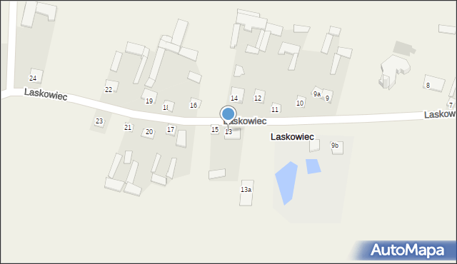 Laskowiec, Laskowiec, 13, mapa Laskowiec