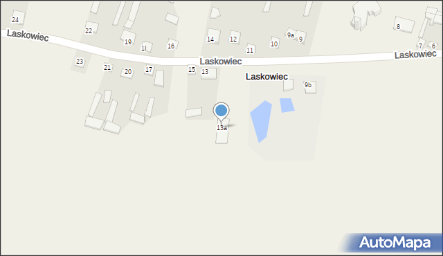 Laskowiec, Laskowiec, 13a, mapa Laskowiec