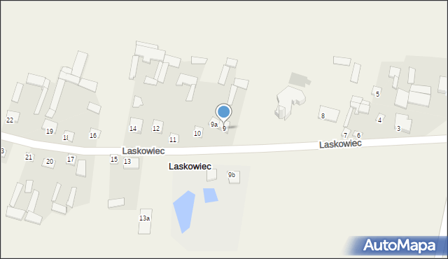 Laskowiec, Laskowiec, 9, mapa Laskowiec