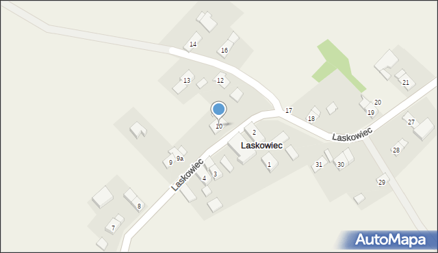 Laskowiec, Laskowiec, 10, mapa Laskowiec