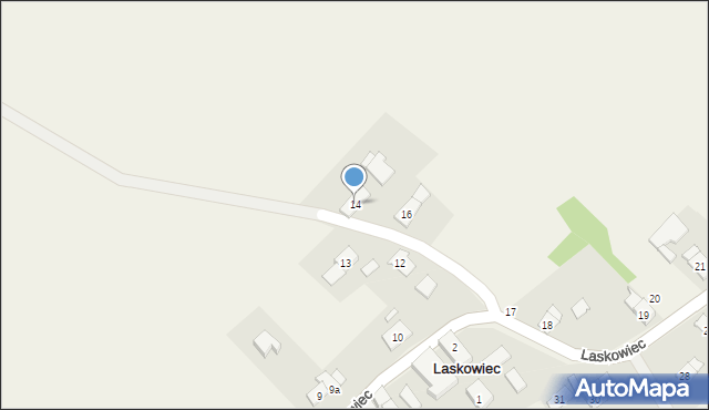 Laskowiec, Laskowiec, 14, mapa Laskowiec