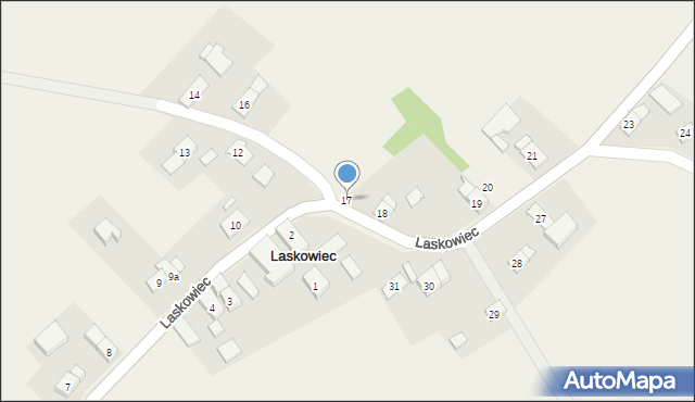 Laskowiec, Laskowiec, 17, mapa Laskowiec