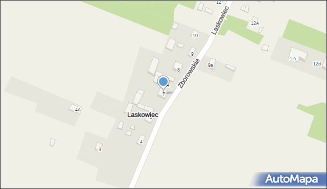 Laskowiec, Laskowiec, 7, mapa Laskowiec