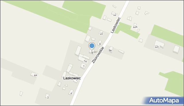 Laskowiec, Laskowiec, 8, mapa Laskowiec