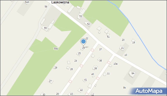 Laskowizna, Laskowizna, 23, mapa Laskowizna