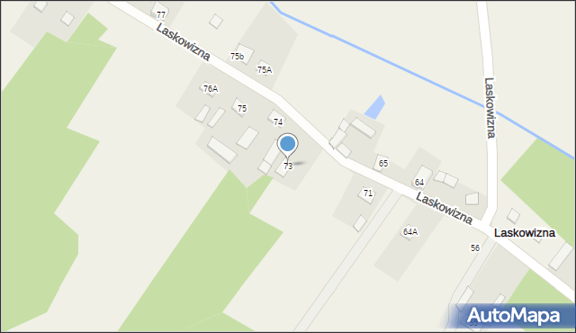 Laskowizna, Laskowizna, 73, mapa Laskowizna