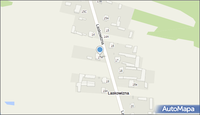 Laskowizna, Laskowizna, 17A, mapa Laskowizna