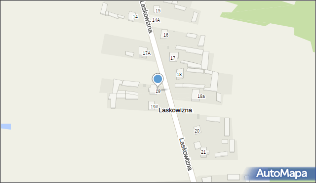 Laskowizna, Laskowizna, 19, mapa Laskowizna