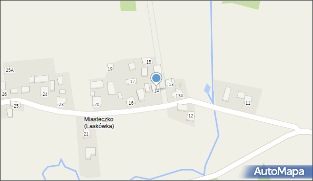 Laskówka, Laskówka, 14, mapa Laskówka