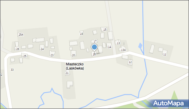 Laskówka, Laskówka, 16, mapa Laskówka