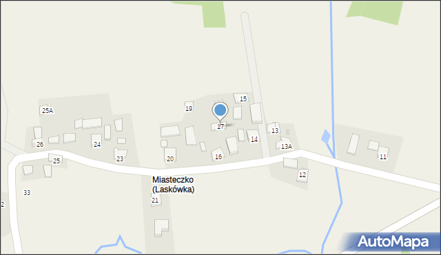 Laskówka, Laskówka, 17, mapa Laskówka