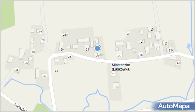 Laskówka, Laskówka, 23, mapa Laskówka