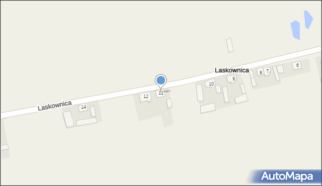 Laskownica, Laskownica, 11, mapa Laskownica