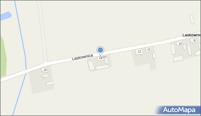 Laskownica, Laskownica, 14, mapa Laskownica