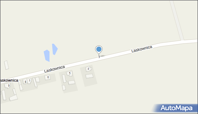 Laskownica, Laskownica, 3, mapa Laskownica