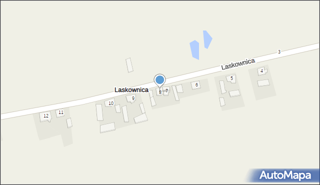 Laskownica, Laskownica, 8, mapa Laskownica