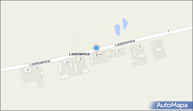 Laskownica, Laskownica, 8, mapa Laskownica