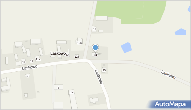 Laskowo, Laskowo, 14, mapa Laskowo