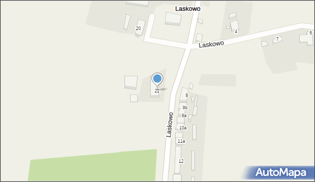 Laskowo, Laskowo, 22, mapa Laskowo