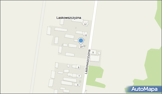 Laskowszczyzna, Laskowszczyzna, 10, mapa Laskowszczyzna