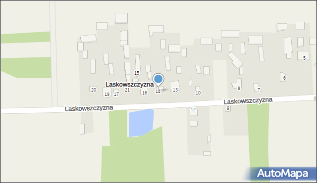 Laskowszczyzna, Laskowszczyzna, 14, mapa Laskowszczyzna