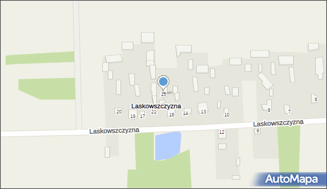 Laskowszczyzna, Laskowszczyzna, 15, mapa Laskowszczyzna