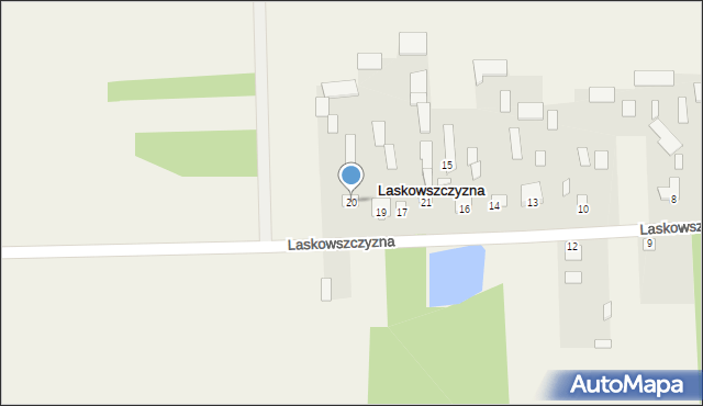 Laskowszczyzna, Laskowszczyzna, 20, mapa Laskowszczyzna