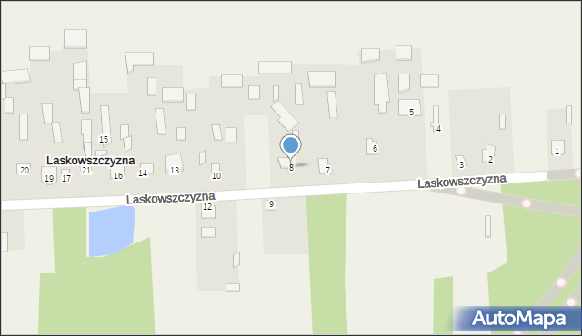 Laskowszczyzna, Laskowszczyzna, 8, mapa Laskowszczyzna