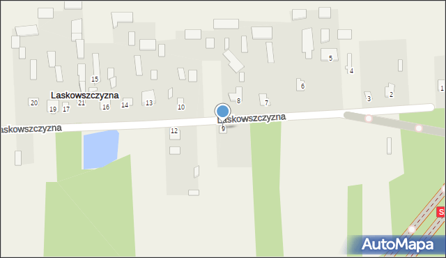 Laskowszczyzna, Laskowszczyzna, 9, mapa Laskowszczyzna