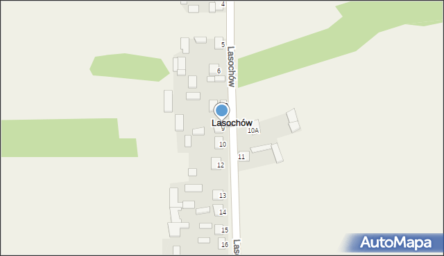 Lasochów, Lasochów, 9, mapa Lasochów