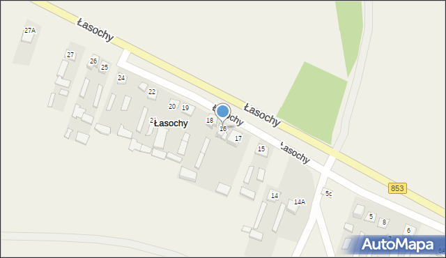 Łasochy, Łasochy, 16, mapa Łasochy