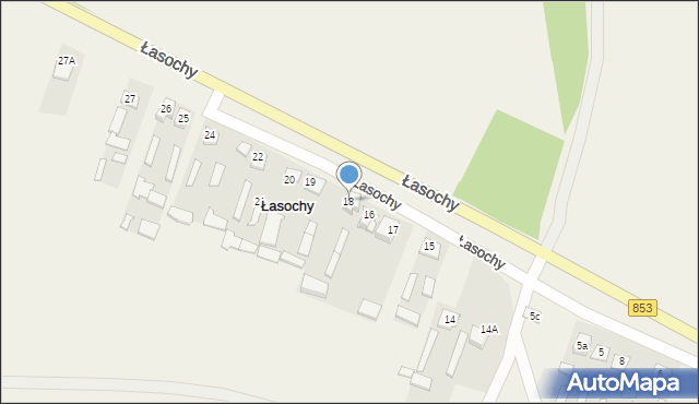 Łasochy, Łasochy, 18, mapa Łasochy
